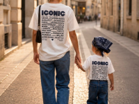 T-shirt Iconic motif bandana bleu - Dame - photo 7