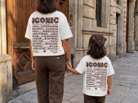 T-shirt Iconic motif bandana coffee - Dame - photo 7