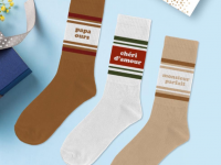 Coffret trio de chaussettes à message Homme - Papa ours - photo 7