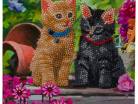 CRYSTAL ART Kit Carte à diamanter 18x18cm Chatons - photo 9
