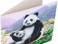 CRYSTAL ART Kit Carte à diamanter 18x18cm Panda - photo 8