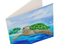 CRYSTAL ART Kit Carte à diamanter 18x18cm Tortue - photo 8