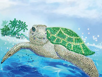 CRYSTAL ART Kit Carte à diamanter 18x18cm Tortue - photo 9