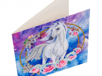 CRYSTAL ART Kit Carte à diamanter 18x18cm Licorne en fleurs - photo 8