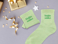 Chaussettes paillettes Dame - Mojito addict - photo 7